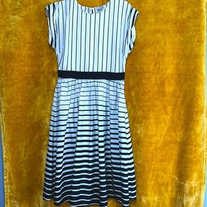 ASOS , Black and white striped dress